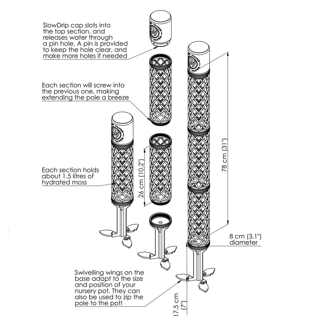 XX-Large Modular Moss Pole Kit