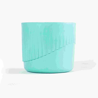 light blue plant pot. light Blue house plant pot. recycled plant pot.